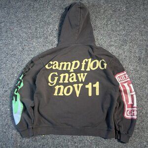 Lucky Me I See Ghosts Kanye West Kid Cudi Hoodie Camp Flog Gnaw Size M Y2K .